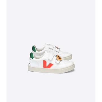 Kids' Veja V-12 CWL MINI-RODINI RABBIT Shoes White | SG 807SGL